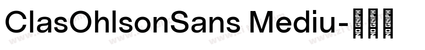 ClasOhlsonSans Mediu字体转换